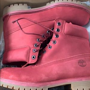 Timberland Premium 6 In Waterproof Boot Burgundy